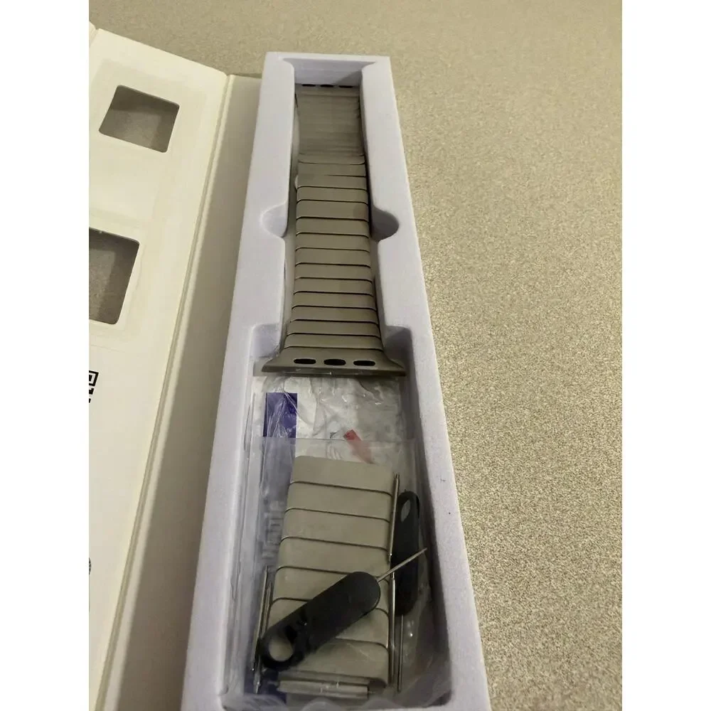 WINGLE Titanium Color Link Band for Apple Watch Stainless Steel Strap Tool New